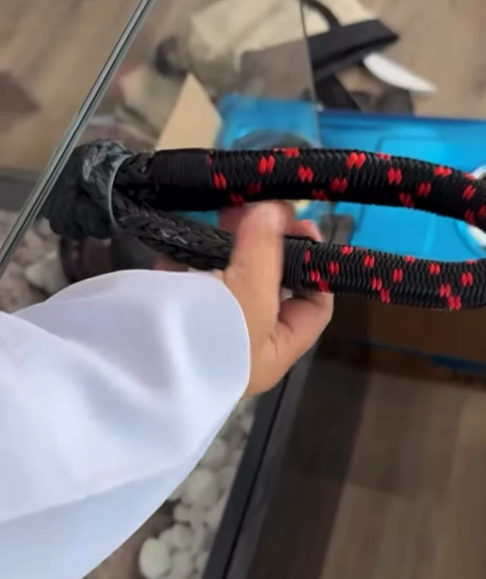 حبل إنقاذ MAATH أسود وأحمر